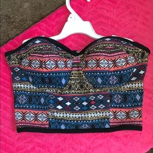 Teen/junior bra crop top